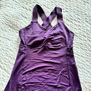 lululemon purple racerback bra top, size 6